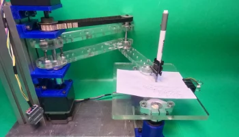 Самодельный акриловый 3D-принтер с ЧПУ "Рука робота Scara..