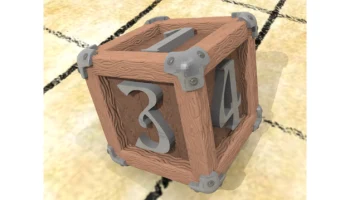 Деревянные игральные кости D6 1