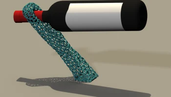 Подставка для бутылки вина - дизайн voronoi...... 1