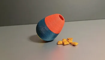 Яйцо с кувыркающимися лакомствами (игрушка для кошек)... 3