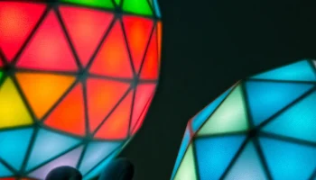 Геодезические(k) светодиодные сферы RGB 1