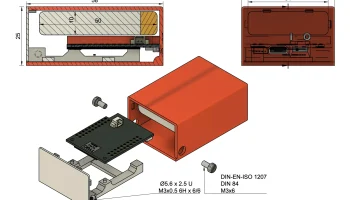 Корпус TTGO T7 ESP32 с батарейным отсеком 1