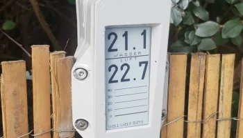 E-Ink дисплей/термометр, корпус регистратора для наружног..
