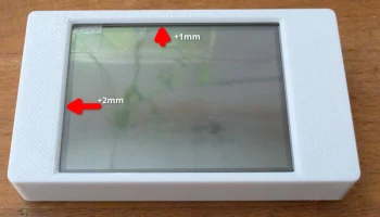 CYD ESP32-2432S024 Корпус с фиксированным передним экрано..