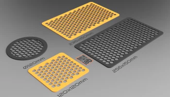 Настенная решетка "Honeycomb Design" 120х120мм / 150х256м...