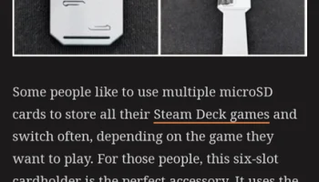 Держатель для карт MicroSD Steam Deck Secure (6 слотов) 2