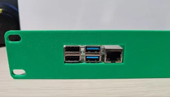Raspberry Pi 2B/3B/4B/5B для монтажа в 10-дюймовую стойку... 1