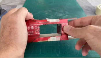 Фонарь из банки из-под газировки с помощью шаблонов, напе.. 3