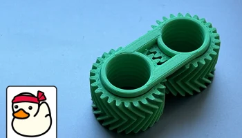 Fidget Gears - печать на месте 2