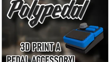 Polypedal - аксессуар для педали, напечатанный на 3D-прин..
