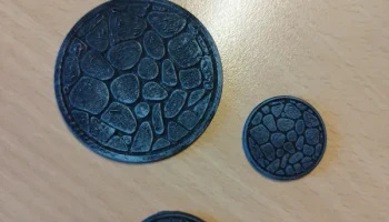 Миниатюрная подставка D&D 25 мм/32 мм/50 мм - Cobblestone... 1