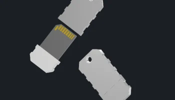 Чехол-брелок для SD-карты EDC