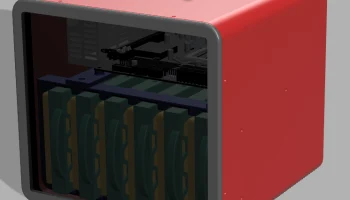 Сетевое хранилище miniITX с 6 отсеками 1