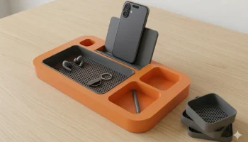 Модульная настольная док-станция для смартфона с сетчатым...