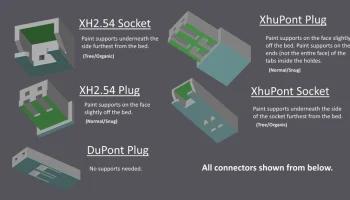 Разъемы XhuPont / XH2.54 / DuPont для печати 1