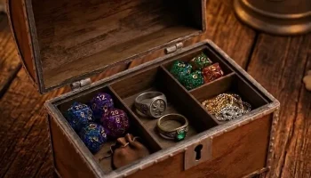 Фэнтезийный сундук-коробка для кубиков D&D/органайзер для...