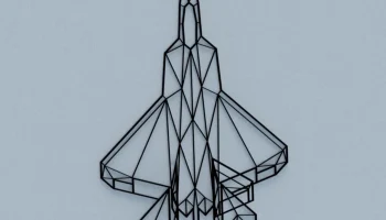 3D настенная живопись F-22 Raptor