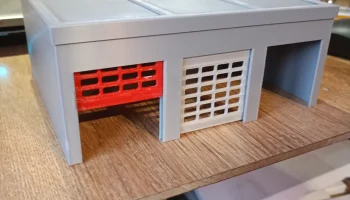 *ОБНОВЛЕНИЕ* 3D-печать - Fahrzeughalle mit beweglichen Rolltoren H0 / 1:87 verschiedene Größen *ОБНОВЛЕНИЕ* 3D-печать - Fahrzeughalle mit beweglichen Rolltoren H0 / 1:87 verschiedene Größen