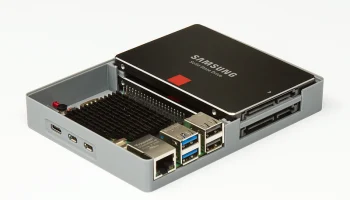 Корпус для двух твердотельных накопителей Raspberry Pi-5 1