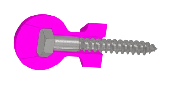 Крепление Ram Mount как Ball для Lag Bolt 2