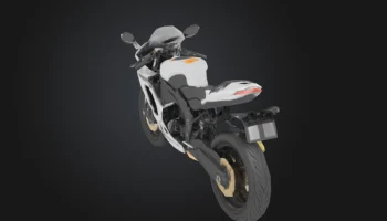 Спортивный велосипед 3D модель 5