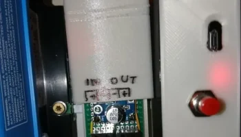 Корпус для печатной платы 7x3 см для DIN-рейки........