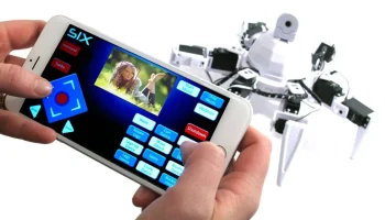Шесть Hexapod, построенных с использованием бит EZ-Bits, ... 1
