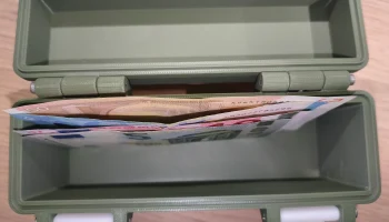 Прочный ящик для наличных евро 3