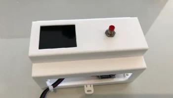 Caja Carril din para Pantalla и Placas DIY esp32