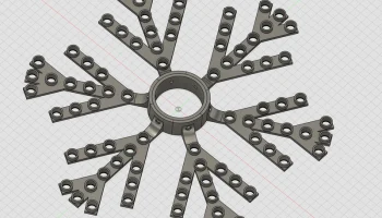 Электронные снежинки, напечатанные на 3D-принтере с испол... 3