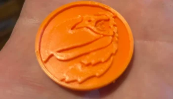 Череп Оранжевая монета силы 1