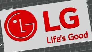 Вывеска LG для офиса или мастерской............
