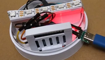 акриловая/3d лампа esp32 d1 с мини-светодиодным основание.. 1
