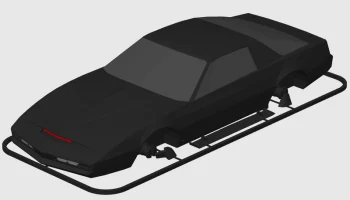 KITT - Knight Rider - карточка Pontiac Firebird Trans Am Kit (масштаб 1:24) 2