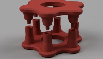 Gear Fidget Toy 05 - Плоский шестиугольник со вращением 8