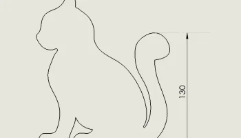 Книжная подставка Кот 1