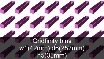 Коллекция чашек Gridfinity высотой 5 (39 мм) 4