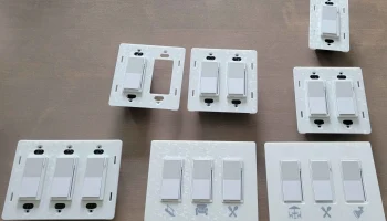 Безвинтовая крышка выключателя света в стиле Decora - 1-6 гр 2