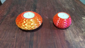 Яркие тканые подсвечники с 3D-печатью... 3