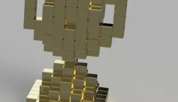 Трофей - Minecraft в духе - 2024 3D Printing Industry Awa...