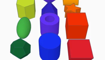 Набор 3D геометрических фигур, 20 фигур......... 6