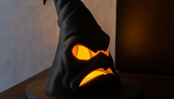Шляпа ведьмы Grumpy Halloween - светодиодная подсветка...... Шляпа ведьмы Grumpy Halloween - светодиодная подсветка......