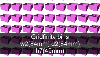 Коллекция чашек Gridfinity высота 7 (53 мм) 6