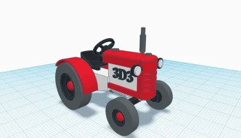 Ремейк дизайна трактора найден в Tinkercad... Ремейк дизайна трактора найден в Tinkercad...