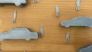 Архитектурные фигурки масштаба 1:100 - Люди и транспортные с 2