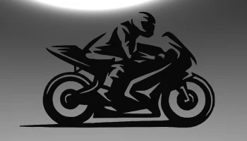 LINE ART МОТОЦИКЛ 2, 2d арт мотоцикл, настенный арт мотоцикл, 2d мотоцикл
