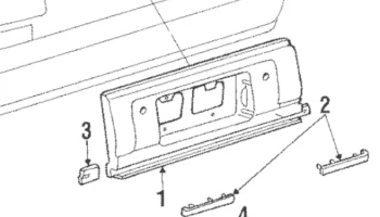 Реплика Toyota, деталь 75833-14030, панель, нижняя задняя... 2