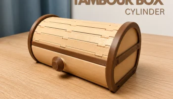 Цилиндрический тамбурный ящик | Хранение с выдвижной крыш...