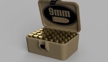 Ящик для боеприпасов 9 мм. Ящик для боеприпасов 9 мм.