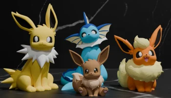 Набор Eeveelution - регион покемонов Канто - Иви, Джолтео... 4